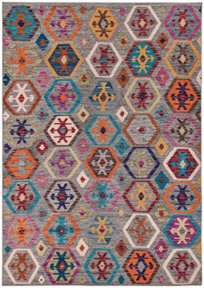 Tapis Imprimé - Cecilia 160x230 Cm - Gris