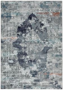 Tapis Imprimé - Cecilia 160x230 Cm - Bleu