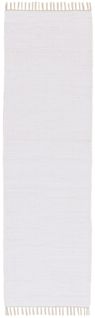Tapis Réversible En Coton Happy Cotton 70x250 Cm - Blanc