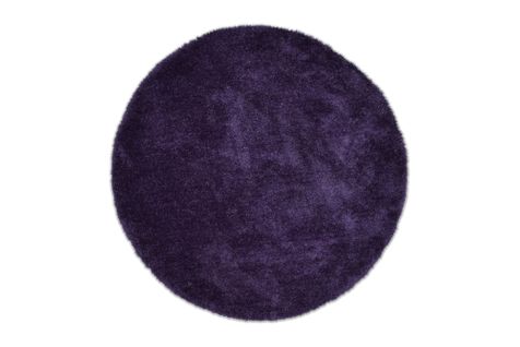 Tapis Shaggy Uni Cozy Diam 100 Cm - Violet