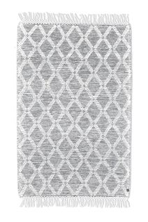 Tapis Scandinave Tissé Main Colored Macramé 140x200 Cm - Crème