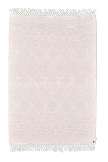 Tapis Scandinave Tissé Main Colored Macramé 65x135 Cm - Rose