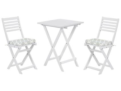 Ensemble Pour Bistro Avec Coussin Bois Vert Menthe Fiji