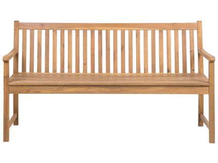 Banc Bois D'acacia Certifié 160 Cm Bois Clair Vivara