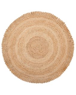 Tapis Rond 140 Cm En Jute Beige Erence