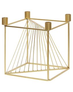 Bougeoir Design Doré 4 Bougies Mindoro