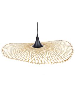 Lampe De Suspension En Bambou Clair 60 Cm Floyd