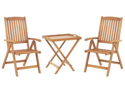 Ensemble Pour Bistro Bois Bois Clair Java