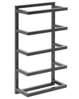 Porte-serviettes Mural Acier Noir 5 Barres 31 X 57 Cm Cintra
