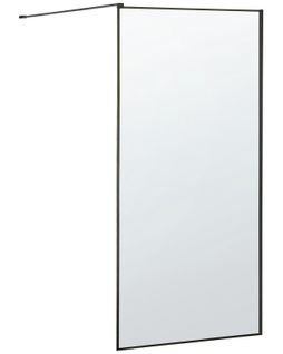 Parois De Douche 100 X 190 Cm Noir Waspam