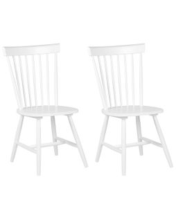 Chaise De Salle à Manger Set De 2 Blanc Burges