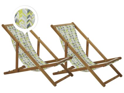 Chaise Longue Bois Marron Clair Anzio
