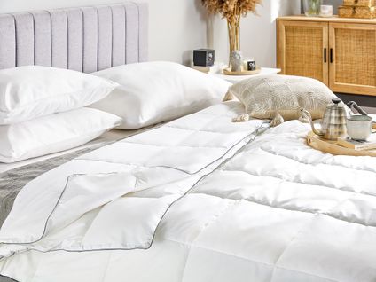 Couette Double Duvet En Coton Ciré 220 X 240 Cm Teleno