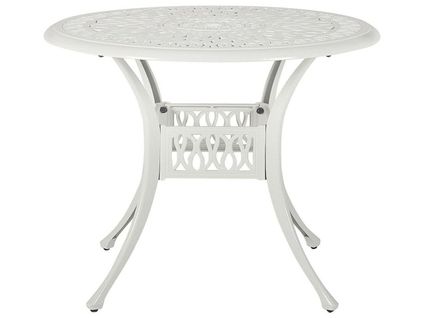 Table De Jardin Cm Métal Blanc Ancona