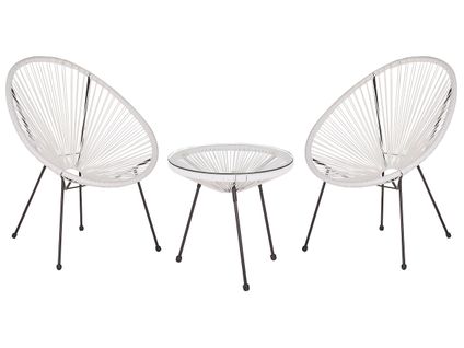 Ensemble Pour Bistro Blanc Acapulco Ii