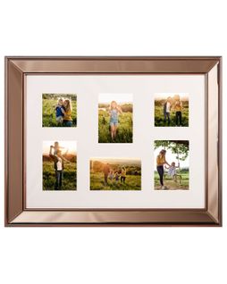 Cadre Miroir Pour 6 Photos Cuivre Dabola