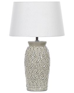 Lampe à Poser En Céramique Gris Khoper