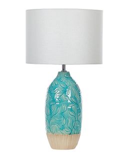 Lampe à Poser En Céramique Turquoise Ataba
