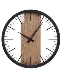 Horloge Murale Ø 38 Cm Noire Villora