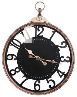 Horloge Murale Ø 44 Cm Noire Alloza