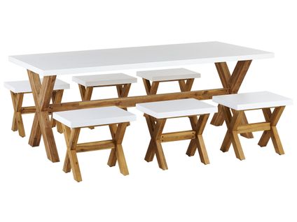 Set De Salle à Manger Béton Blanc Olbia