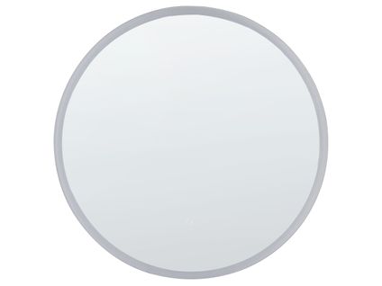 Miroir Mural Rond à LED Argenté Ø 79 Cm Deauville
