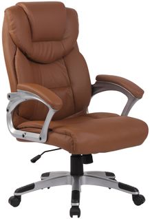 Fauteuil De Bureau Xl Texas V2 Similicuir Marron Clair