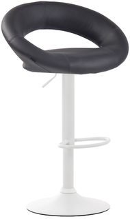Tabouret De Bar Olinda En Similicuir Gris/blanc