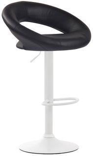 Tabouret De Bar Olinda En Similicuir Noir /blanc