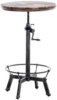 Table Ajustable Malita Dans Le Style Industriel Argent Antique