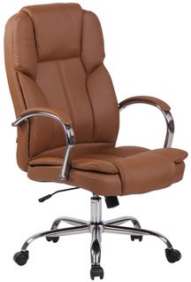 Fauteuil De Bureau Xxl Xanthos En Similicuir Avec Une  Capacité De Charge De 210 Kg Marron Clair
