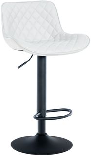 Tabouret De Bar Minosa Réglable Et Pivotant Blanc /similicuir