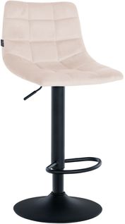 Tabouret De Bar Jerry Velours Noir