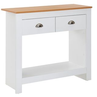 Console Buffet 85x35x76 Cm Table De Rangement Table D'entrée Table Blanche