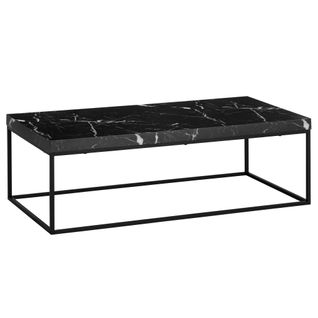 Table Basse Canapé De Salon 120 Cm Grande Design Moderne Rectangulaire Noir