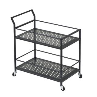 Desserte En Métal à 2 Niveaux Avec Roulettes, Desserte Cuisine, Desserte De Bar