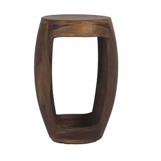 Table D'appoint Sheesham Bois Massif Rond 30cm Table Basse Table De Salon