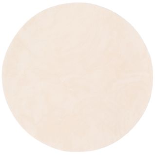 Tapis En Fourrure Pearl Rond 160cm Beige