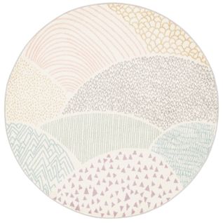 Tapis Pour Enfants Softstar Kids Fantaisie 200cm Multicolore  Rond