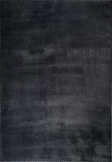 Tapis Cosy Moderne Fourrure Douillet Lavable, Noir, 160x220 Cm