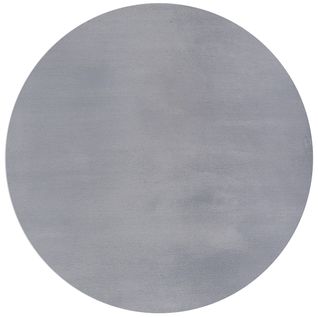 Tapis Cosy Moderne Fourrure Douillet Lavable, Gris, 200 Cm Ronde