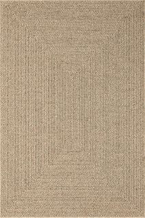Tapis Kansas D'intérieur D'extérieur Jute Résistant Intempéries Terrasse - Nature - 60 X 90 Cm