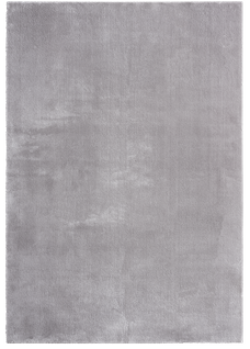 Tapis Moelleux Poils Courts, Antidérapant, Lavable, Soft, Gris, 60 X 110 Cm