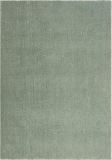 Tapis Moelleux Poils Courts, Antidérapant, Lavable, Soft, Vert, 140 X 200 Cm