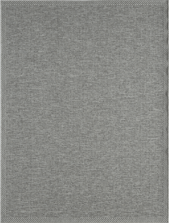 Tapis Calgary Tissé Plat Extérieur Design Uni, Gris, 120x160 Cm