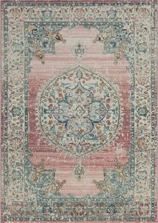 Tapis Palma Extérieur Oriental, Rose, 80x150 Cm