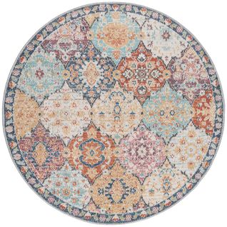 Tapis Palma Extérieur Ornament, Multi, 120 Cm Ronde