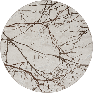 Tapis Mila Brillant, Nature, Crème, 200 Cm Ronde