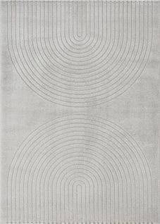 Tapis Elisa Design Géométrique, Gris, 140x200 Cm