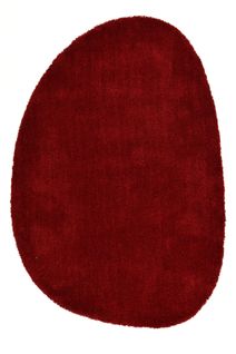 Tapis Shaggy Uni Cozy 135x200 Cm - Rouge